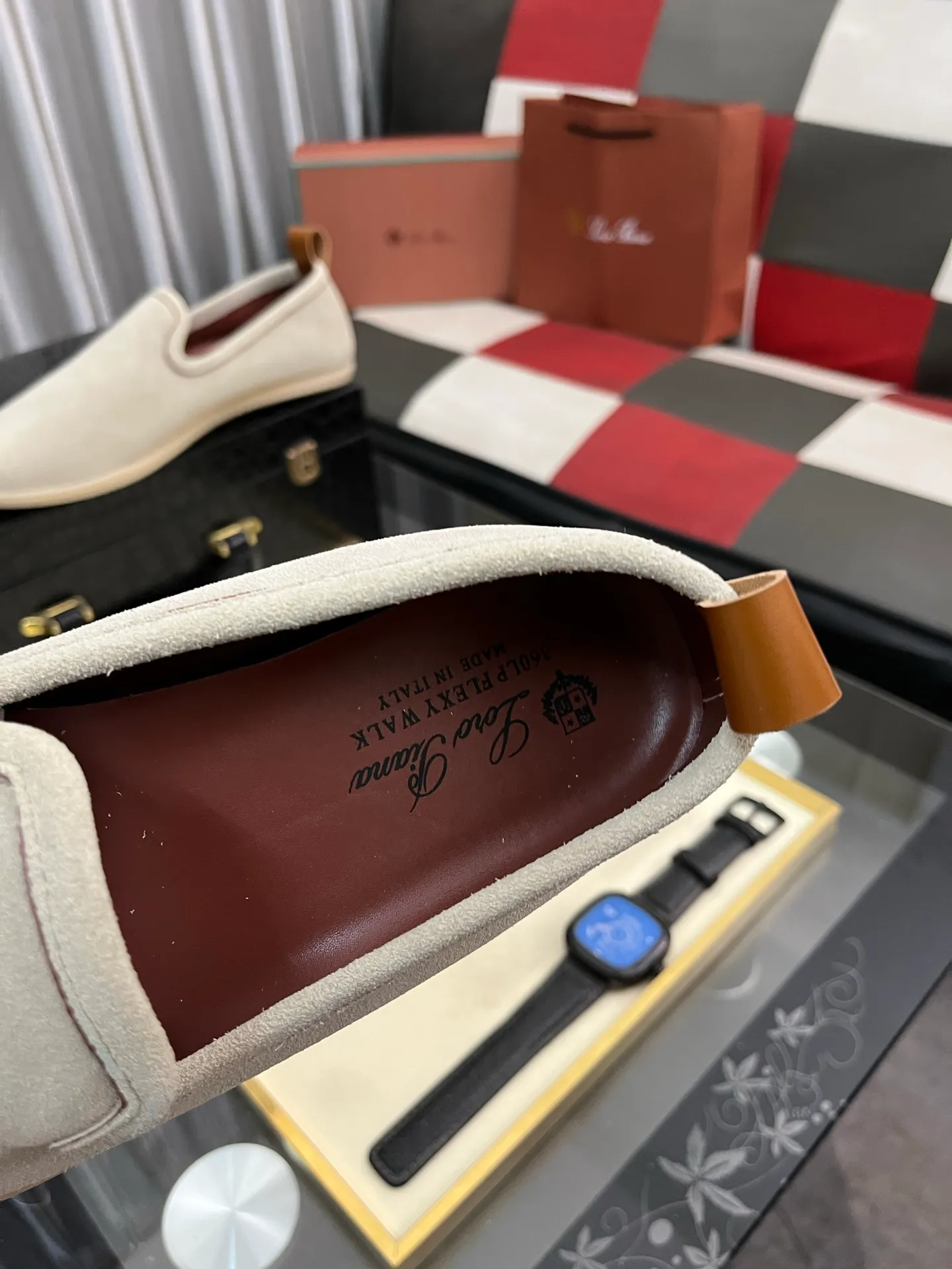 Men's men's shoes 💰420⌚️⌚️Loro*Piana pure original 2023 soft and comfortable LP deerskin flat casual star same style slip-on Loft men's shoes size 38-44
